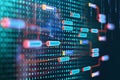 Digital code number abstract technology background