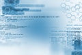 Digital code number abstract technology background