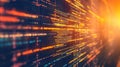 Digital code stream displaying abstract programming data Royalty Free Stock Photo