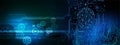 Digital cogs brain. future brain binary technology telecoms background, Network concept. Global, communication.