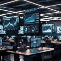 Digital Command Center Displaying Real-Time Data and Analytical Insights Globally.