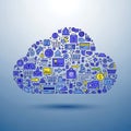 Digital Commerce Cloud Computing Concept Royalty Free Stock Photo