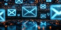 Digital Communication via Email Navigating the Internet with Effective Spam Protection Measures Royalty Free Stock Photo