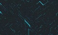 digital complex, abstract pattern intersecting lines and curves in shades blue and black, creating sense