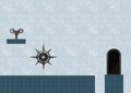 Computer Game Level with key and trap