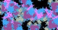 Digital composite image of blue, purple and pink abstract pattern on black background Royalty Free Stock Photo