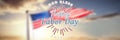 Composite image of digital composite image of happy labor day and god bless america text Royalty Free Stock Photo