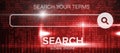 Composite image of digital composite image of search engine logo Royalty Free Stock Photo