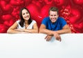 Digital composite of loving couple Royalty Free Stock Photo