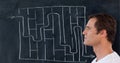 Man maze background Royalty Free Stock Photo