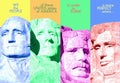 Digital composite: Mount Rushmore and preamble to the U. S. Constitution Royalty Free Stock Photo