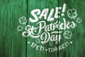 Digital composite of Patricks day greeting