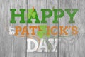 Digital composite of Patricks day greeting