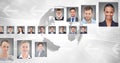 portrait profiles of different people around the world Royalty Free Stock Photo