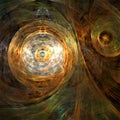 Digital computer fractal art abstract fractals metalic round shapes technic