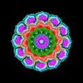 Decorative colorful Mandala in a bright colors