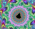 Decorative Mandelbrot fractal in delicate colours