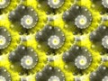 Seamless fractal pattern in a translucent yellow colors