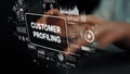 Digital Concept of Customer Profiling with Data Visualization and Analysis Techniques in Business Environment Royalty Free Stock Photo