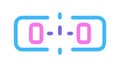Digital Connection Icon with Binary Code Data Transfer, vector design Generative AI Royalty Free Stock Photo