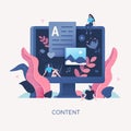 Digital Content Concept Illustration