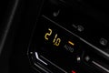 Digital control panel car air conditioner dashboard. Royalty Free Stock Photo