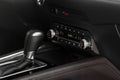 Digital control panel car air conditioner dashboard. Royalty Free Stock Photo