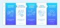 Digital counseling components onboarding vector template