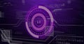 Digital countdown image over futuristic purple interface with circuit patterns