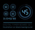 Digital Countdown Timer Royalty Free Stock Photo