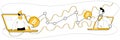 Digital Currency Exchange Between Users with Bitcoin Growth Graph