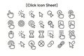 Digital Cursor Click and Interaction Icon Set Web Navigation and Pointer Symbols Royalty Free Stock Photo