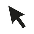 (Digital Cursor Pointer Arrow Icon. Abstract graphical element representing Royalty Free Stock Photo