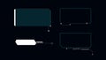 Digital cyber futuristic technology design element