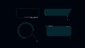 Digital cyber futuristic technology design element