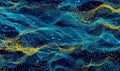 A digital cyber pattern based on abstract data bits streams Royalty Free Stock Photo