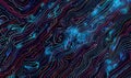 A digital cyber pattern based on abstract data bits streams Royalty Free Stock Photo