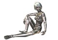 Digital 3D Illustration of a female Cyborg Royalty Free Stock Photo