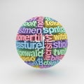 A digital 3D sphere is composed Royalty Free Stock Photo