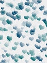 Digital dark and teal hearts overlapping Royalty Free Stock Photo