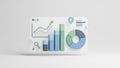 Digital Dashboard with Charts Graphs and Data Visualization Elements analytics Royalty Free Stock Photo