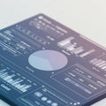 A digital dashboard displaying various data visualizations, including a pie chart, bar Royalty Free Stock Photo