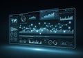 A digital dashboard interface displaying various Royalty Free Stock Photo
