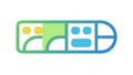 Digital Dashboard Interface Icon for Data Controls, vector design Generative AI Royalty Free Stock Photo
