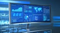 Digital data analysis dashboard for global business insights. Performance insights Royalty Free Stock Photo