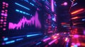 Digital data analytics displaying futuristic technology interface Royalty Free Stock Photo