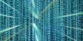 Digital data Binary data code Terms of security of technology information Concept of cyber security 3d illustration Royalty Free Stock Photo