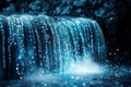 Digital Data Cascading Down a Waterfall Royalty Free Stock Photo