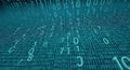 Digital Data Flow: Abstract Background of Binary Code & Numbers Royalty Free Stock Photo