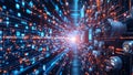 Digital Data Flow (Generative AI) Royalty Free Stock Photo